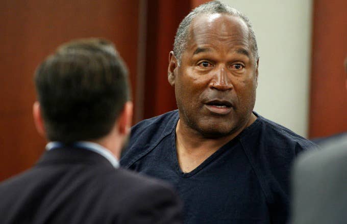 O.J. Simpson appears in court.