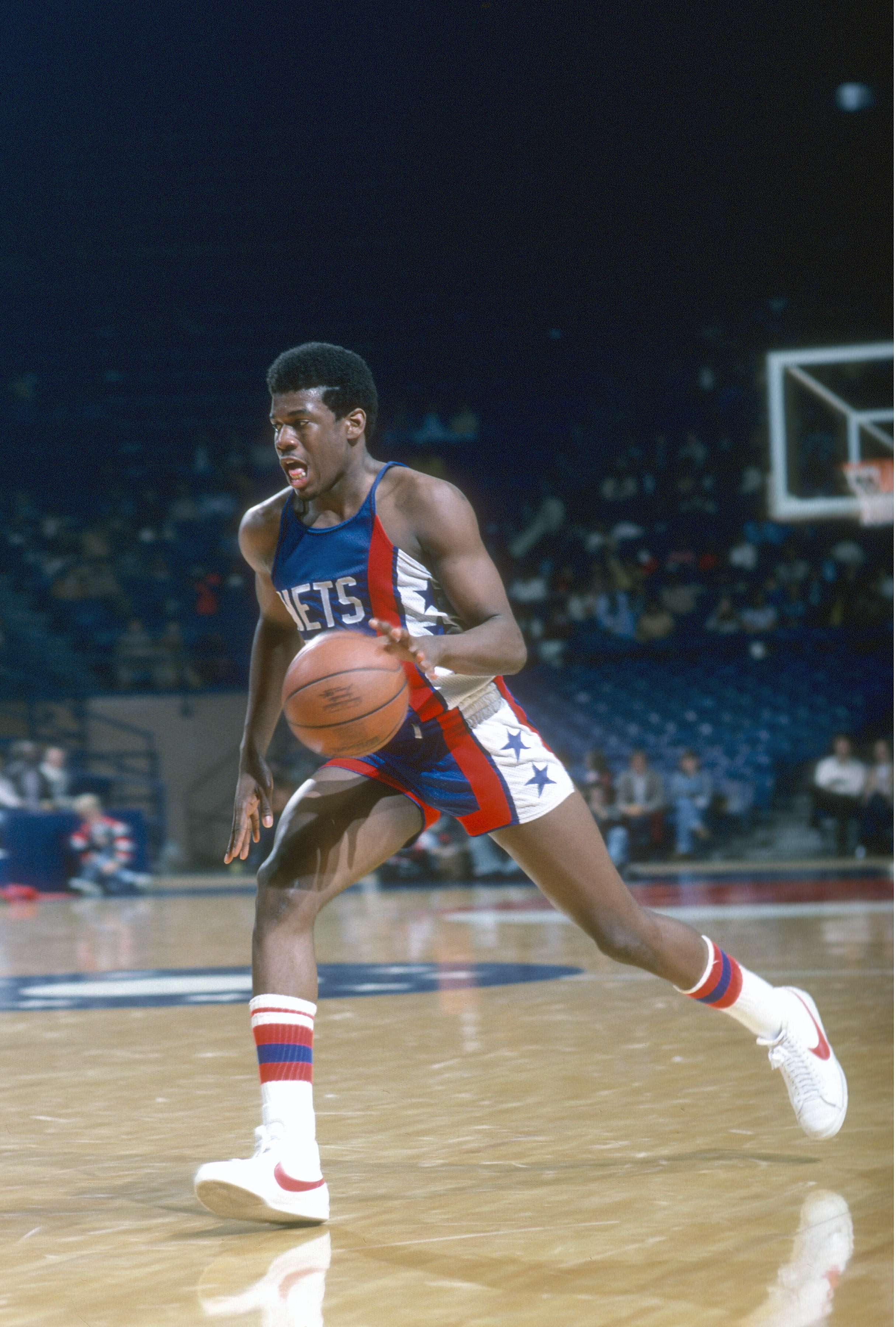 This is a photo of Bernard King in his 1978 season with the Nets.