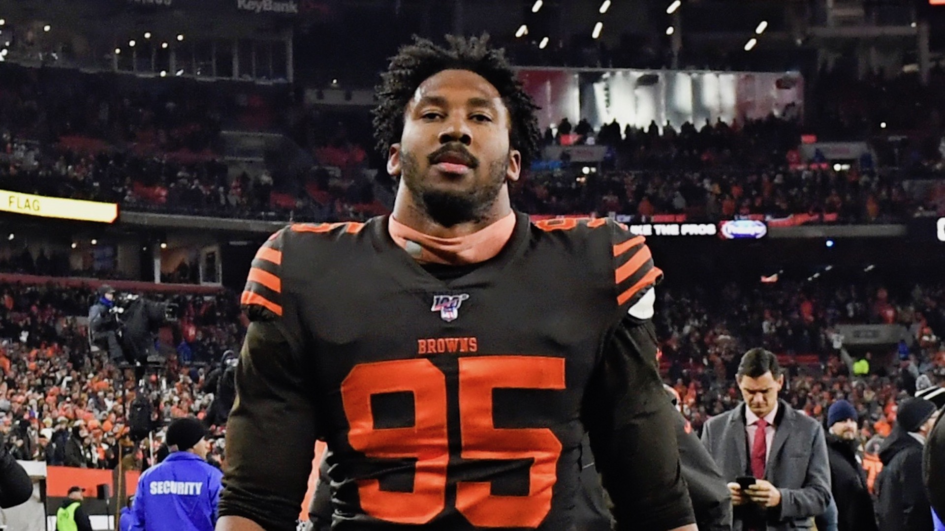 Browns' Myles Garrett doubles down on claim Steelers QB used