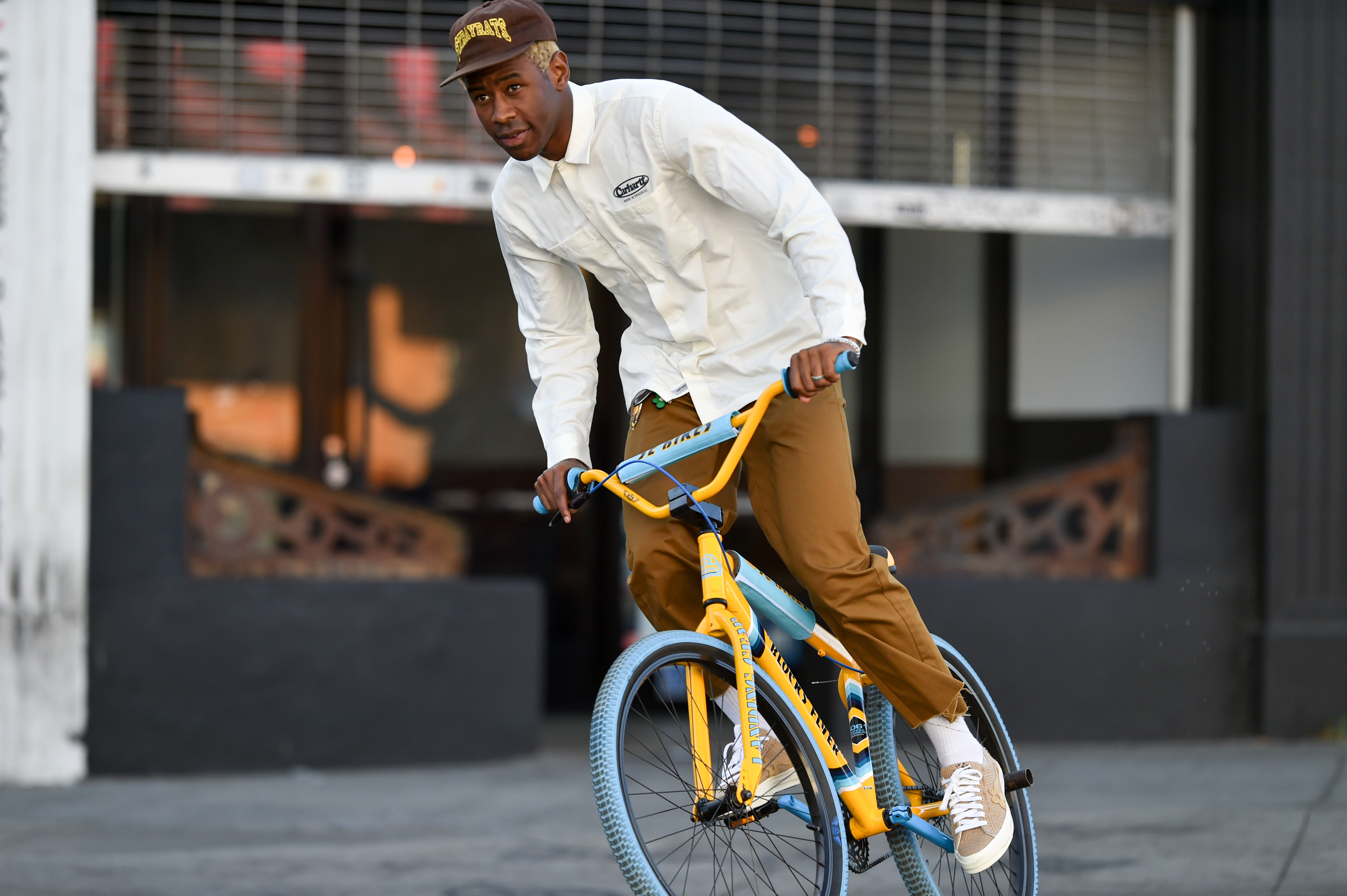 Tyler The Creator Biking In Los Angeles