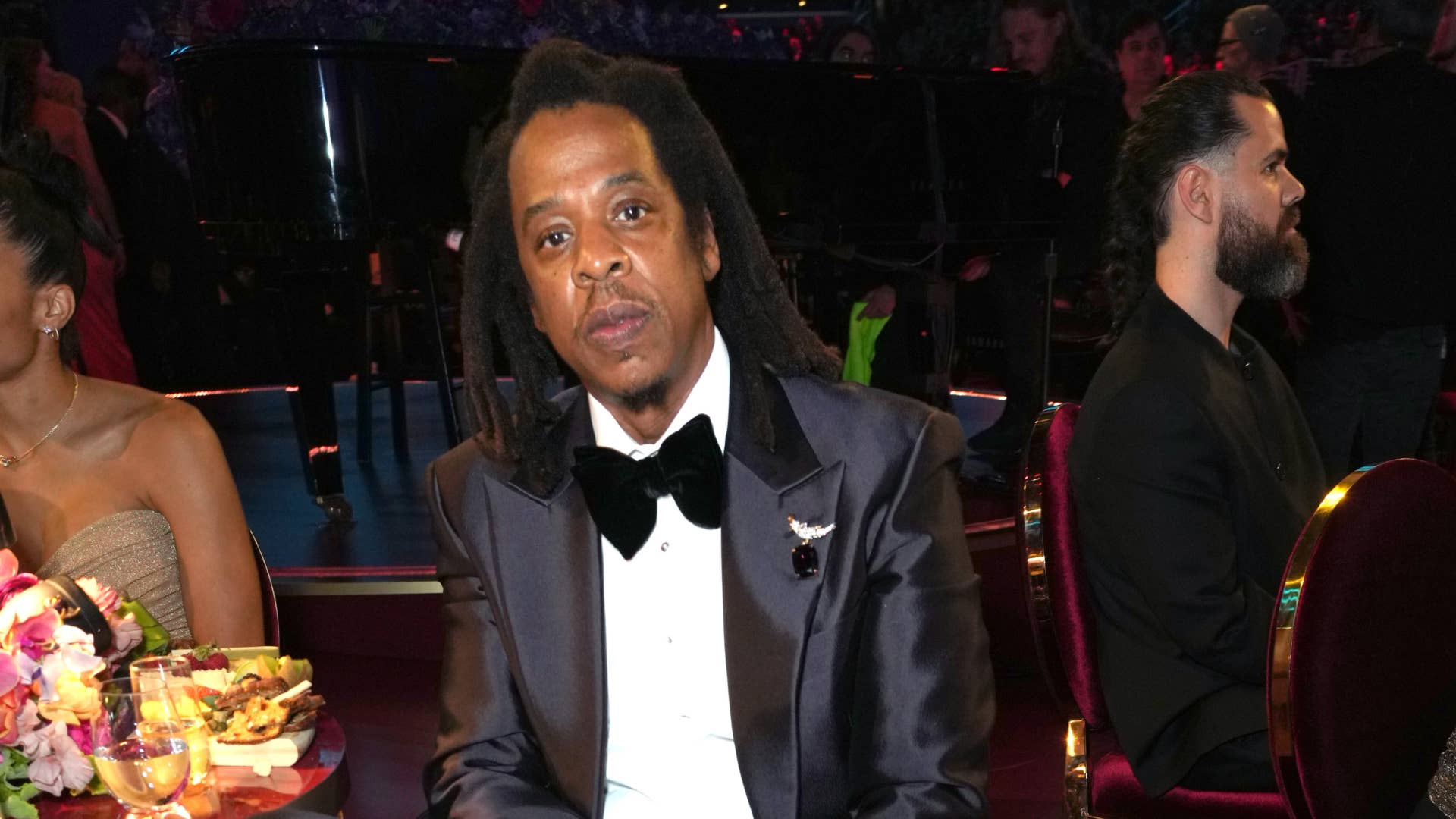 jay z is seen at grammys ceremony