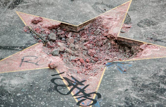 Donald Trump's Hollywood Walk of Fame Star is vandalized