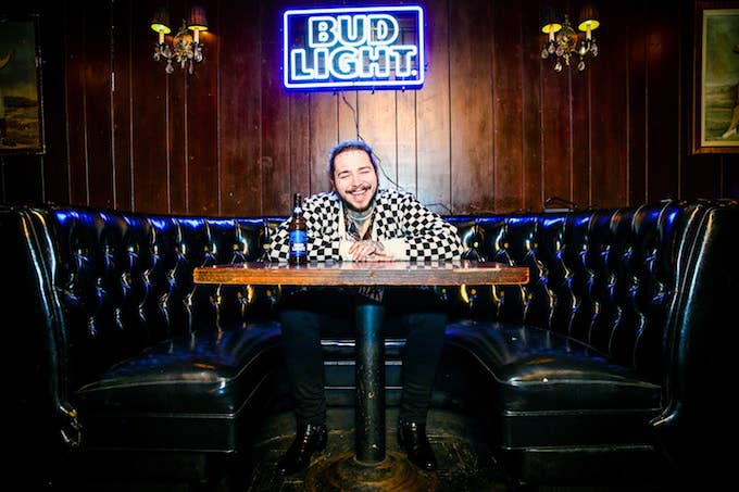 Post Malone on the Bud Light Tour