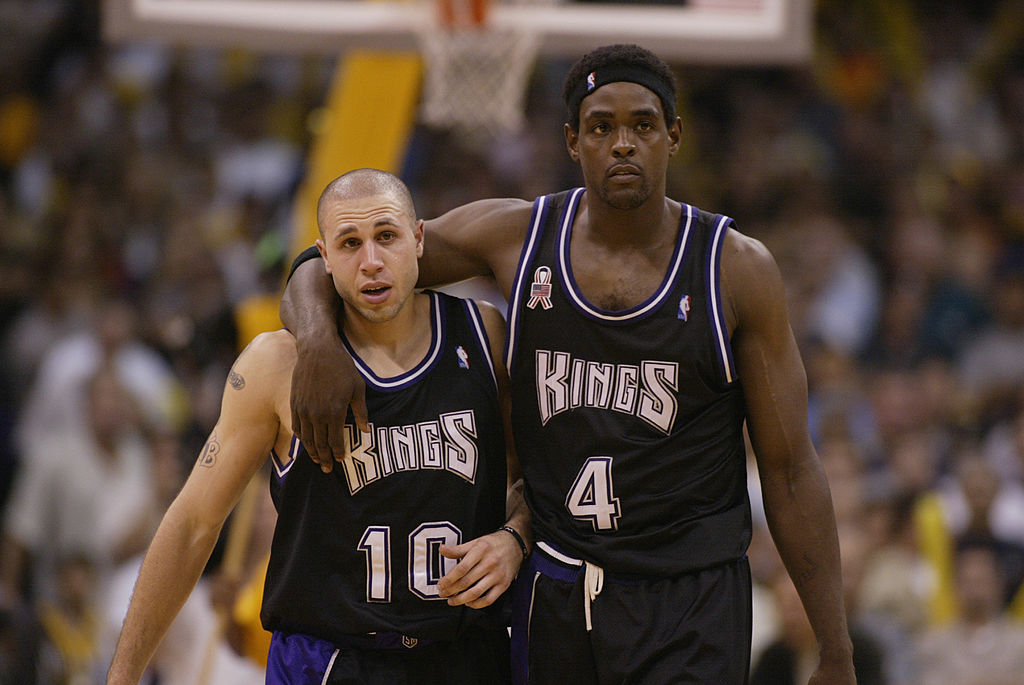Mike Bibby Chris Webber Kings 2002 Lakers