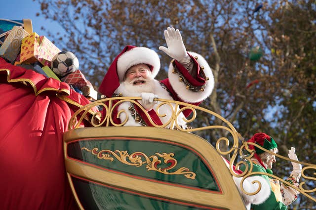 Santa Claus at Macy's Thanksgiving Day Parade
