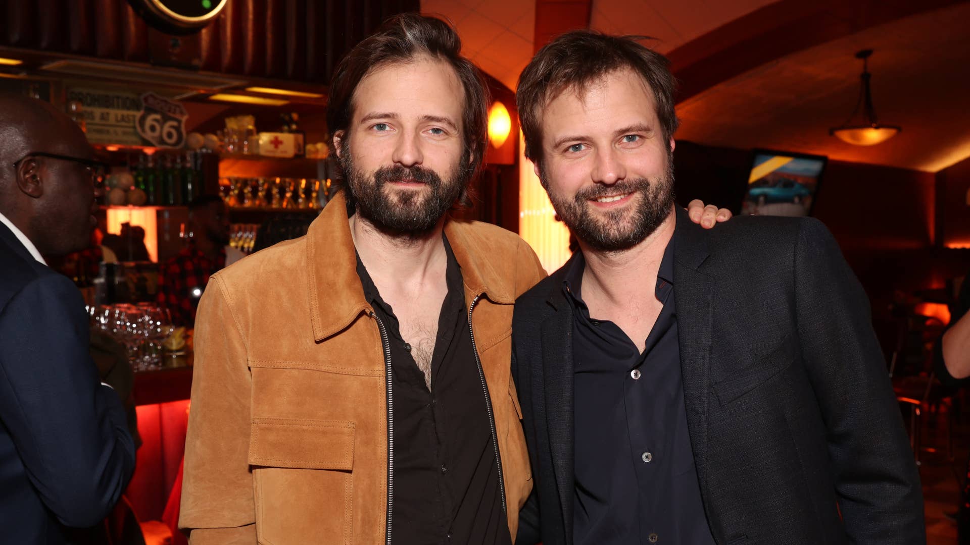 Stranger Things Duffer Brothers hanging out