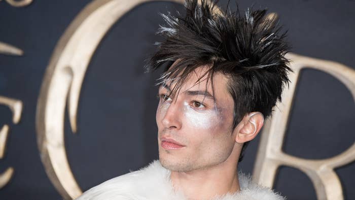 Ezra Miller attends the UK Premiere of &quot;Fantastic Beasts: The Crimes Of Grindelwald&quot;
