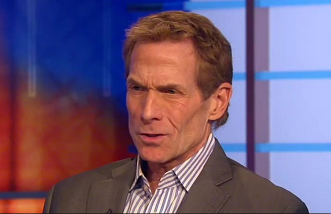 Skip Bayless squints or something.