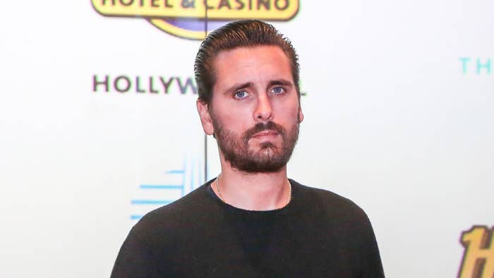 Scott Disick attends the Grand Opening of the Guitar Hotel expansion.