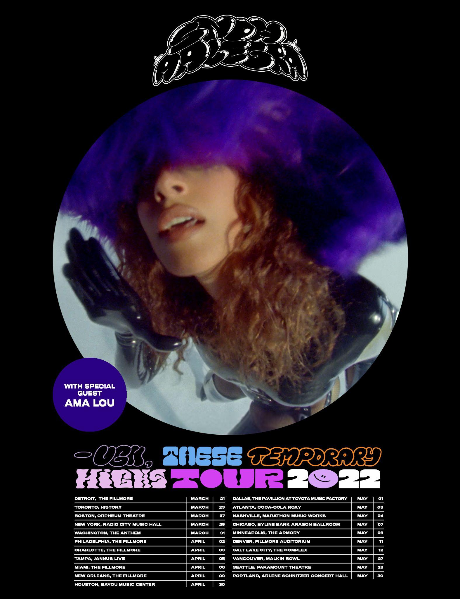A poster for Snoh Aalegra&#x27;s tour is shown.