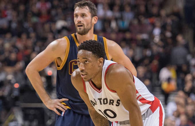 Kevin Love and DeMar DeRozan