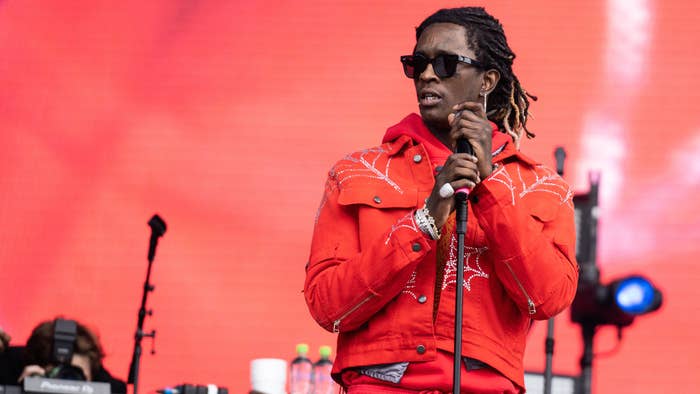 Young Thug performs on stage during Wireless Festival