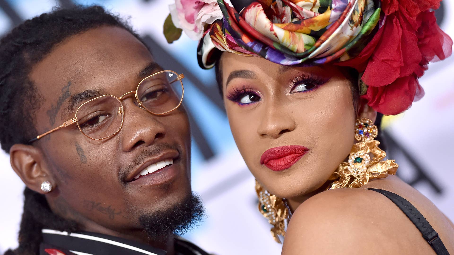 Offset and Cardi B attend the American Music Awards.