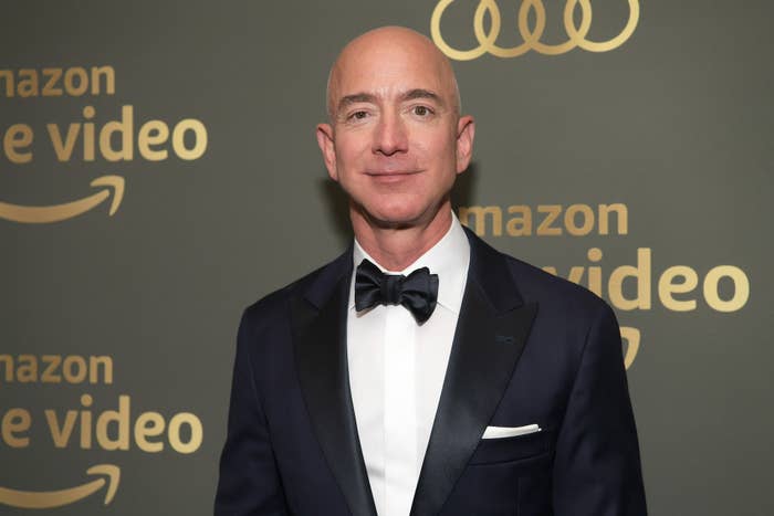 Jeff Bezos attends the Amazon Prime Video&#x27;s Golden Globe Awards After Party.