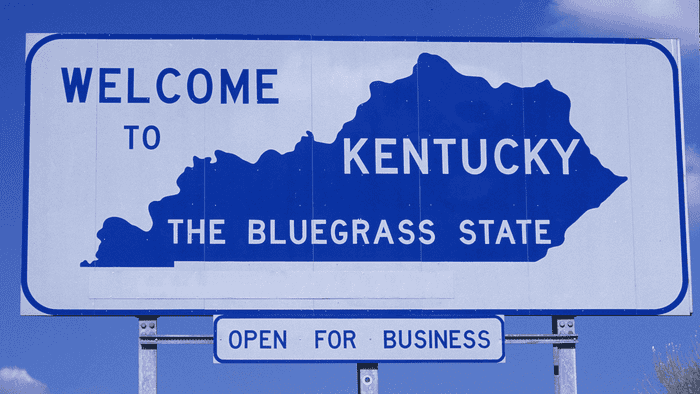Kentucky state sign.