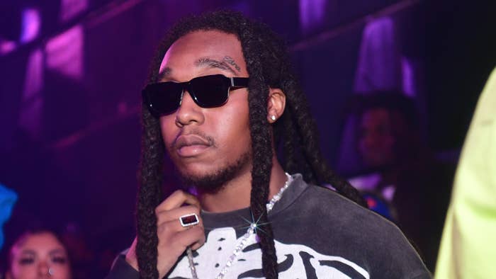 Takeoff of the group Migos attend Hawks vs Nets After Party