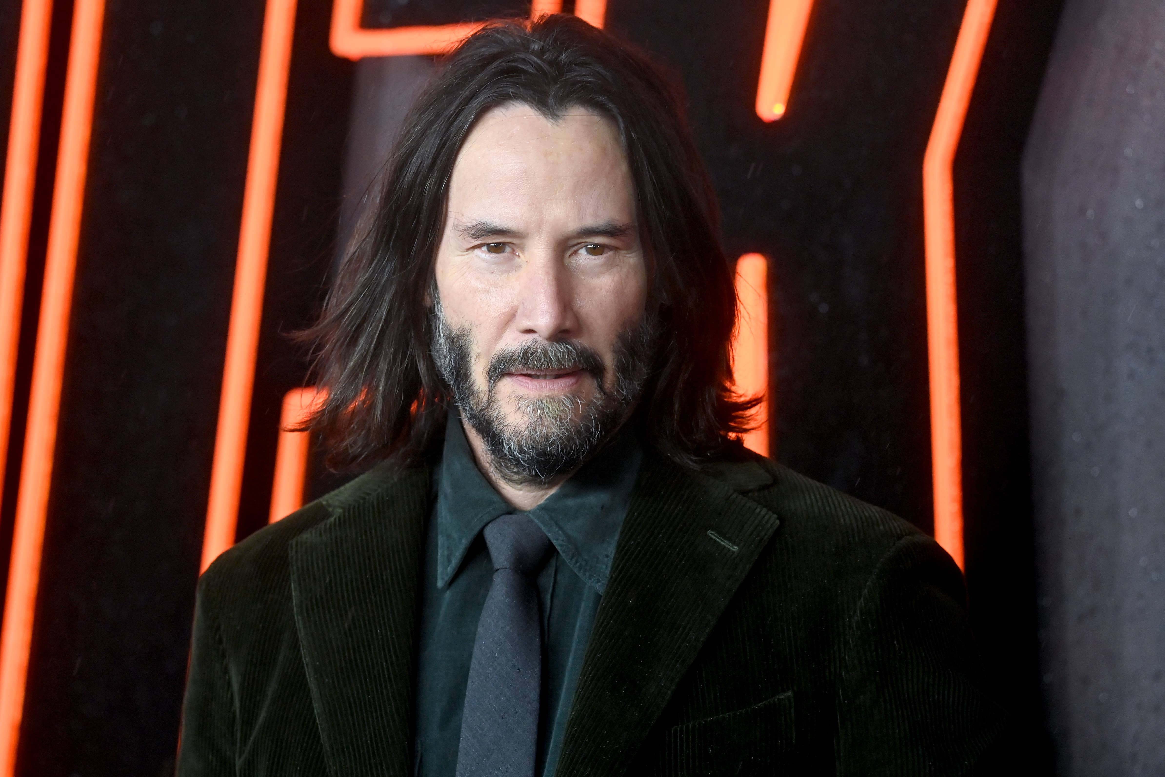 keanu reeves at john wick 4 premiere