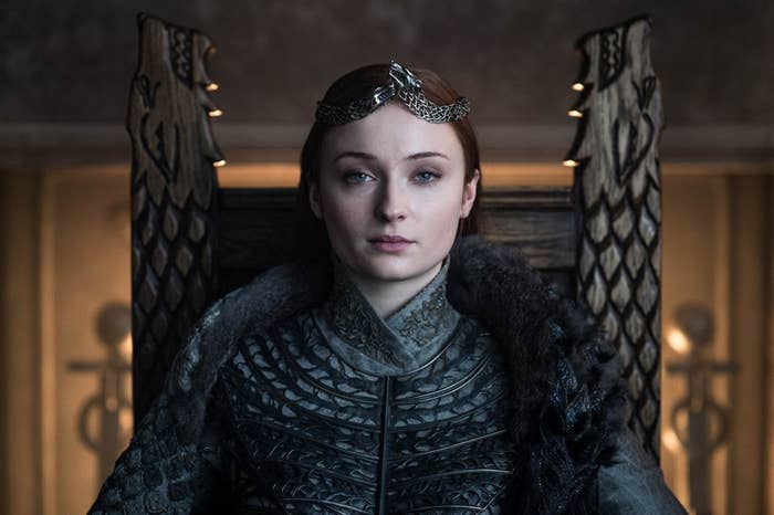 Sophie Turner in promotional still from HBO series Game Of Thrones