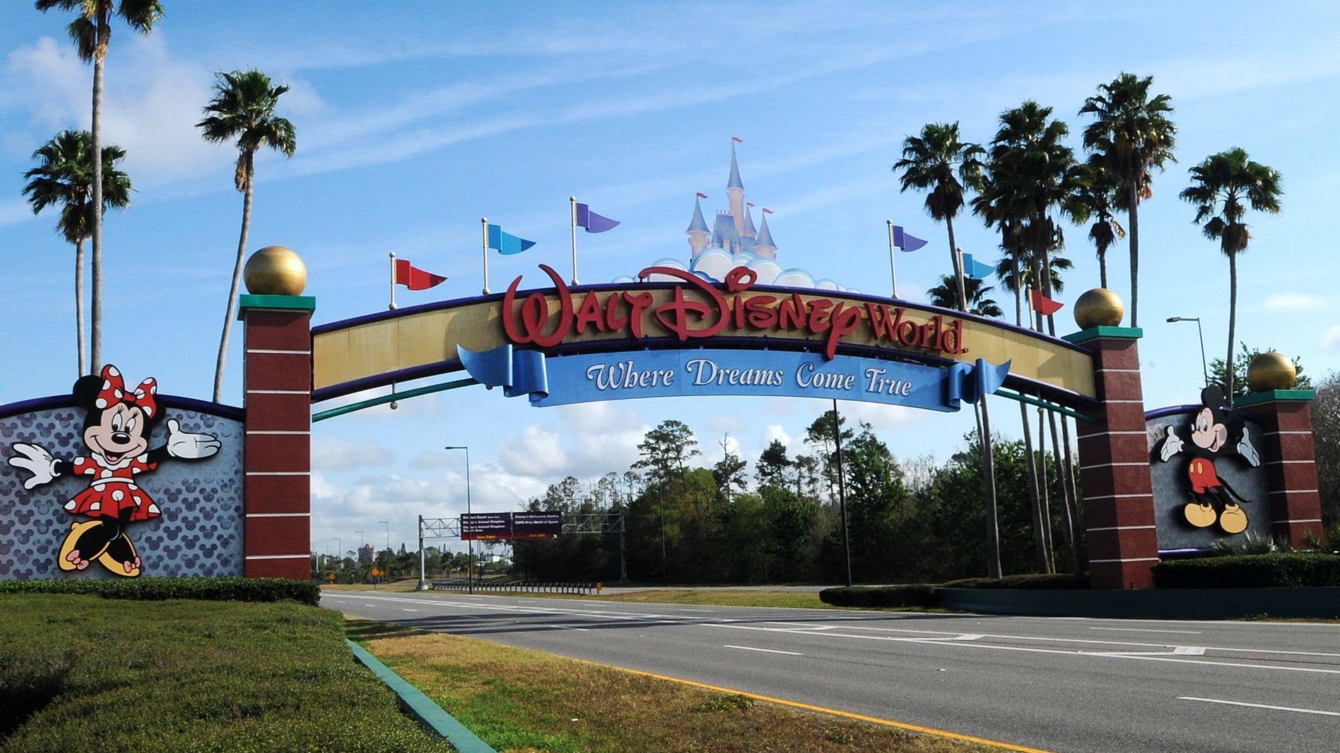 Entrance to Disney World theme park