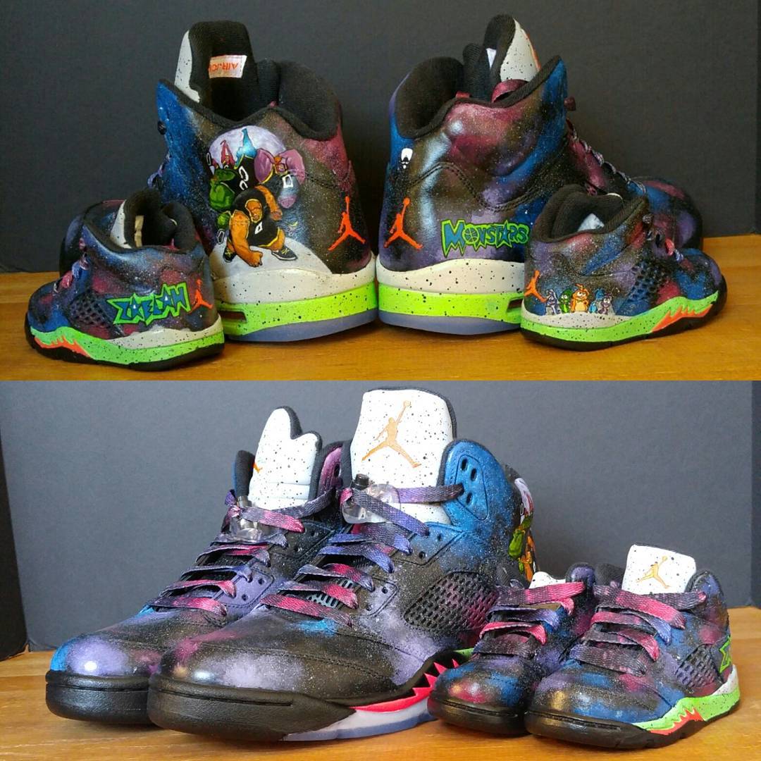Air Jordan 5 Space Jam Mosntars Custom by PS and Who?