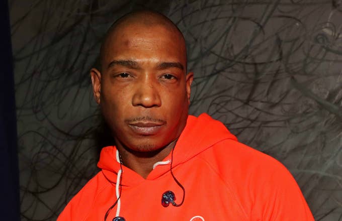 Recording artist Ja Rule backstage at Sony Hall