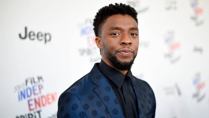 Chadwick Boseman attends the 2018 Film Independent Spirit Awards.