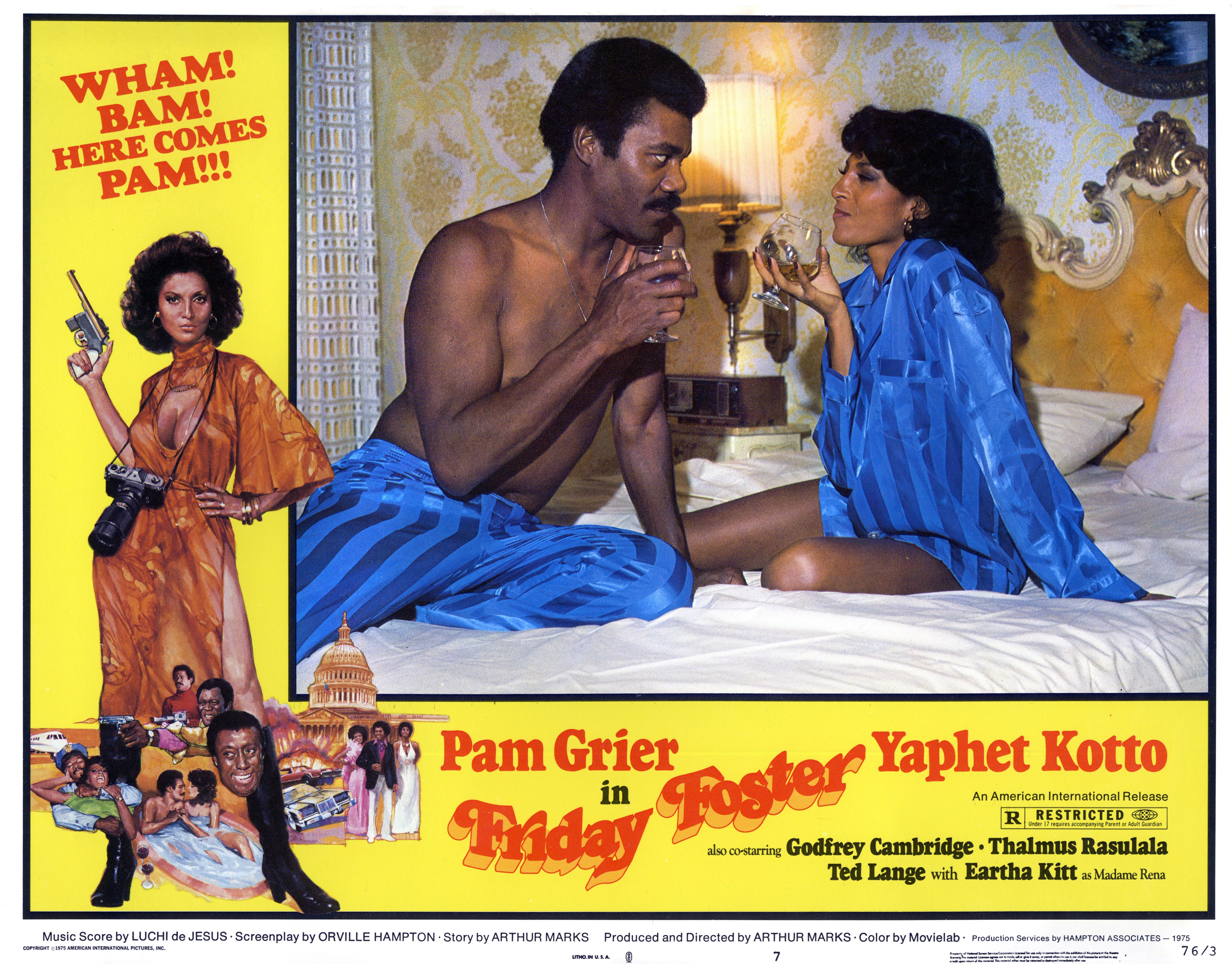 This is the lobby card from Friday Foster.