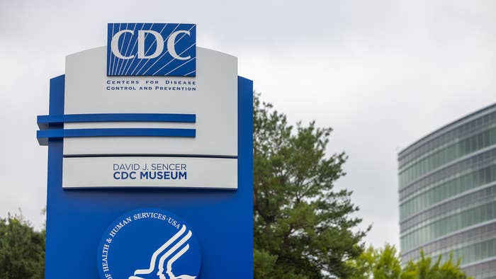 A view of the sign of Center for Disease Control headquarters is seen in Atlanta, Georgia