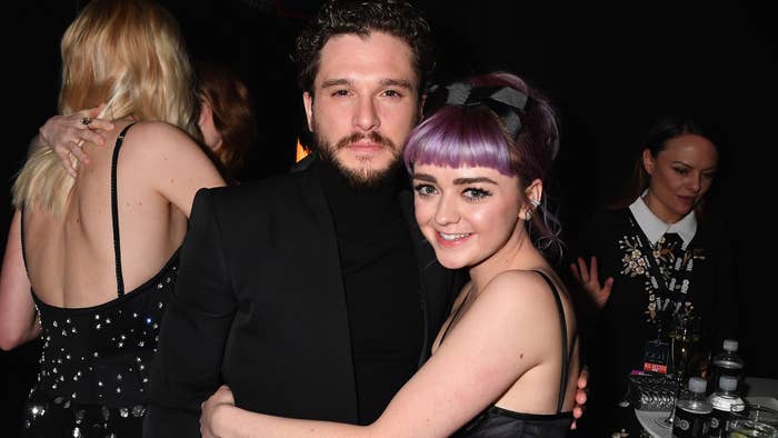 Kit Harington and Maisie Williams