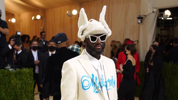 Virgil Abloh is seen on the red carpet