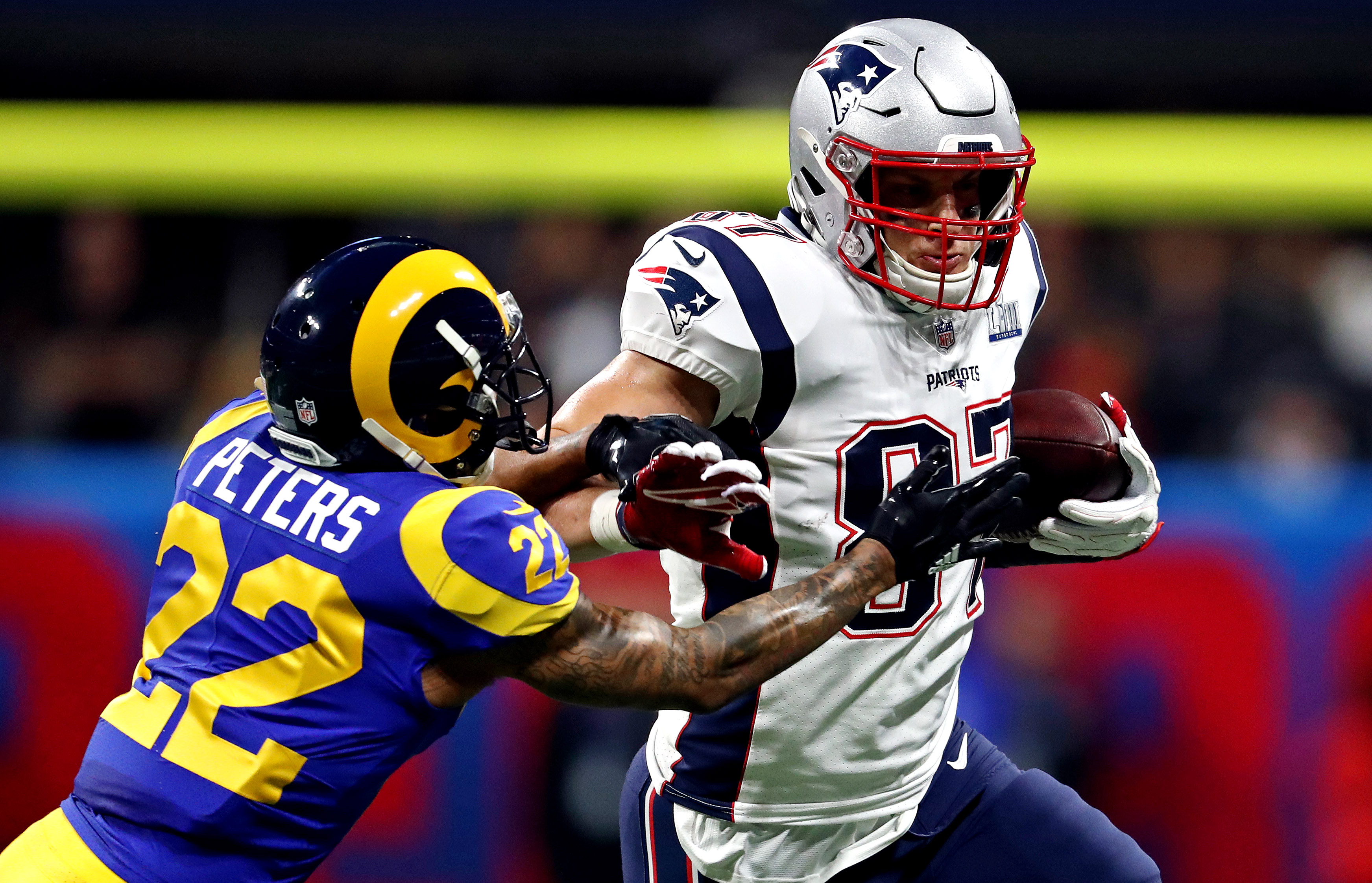 Rob Gronkowski Patriots Rams 2019 Super Bowl