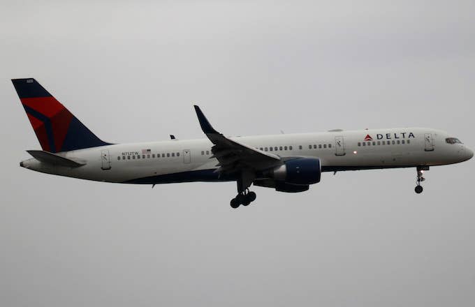A Delta Airlines airplane.