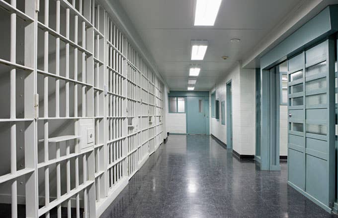 A stock photo of a prison corridor.