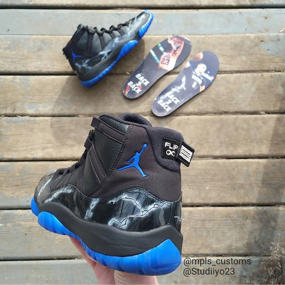 Jordan 11 cheap space jam custom