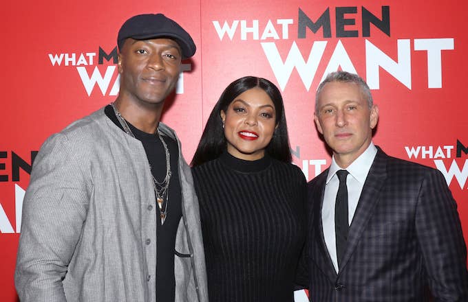 Aldis Hodge, Taraji P. Henson and director Adam Shankman attend screening of "What Men Want."