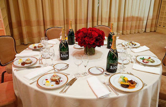 An overall view of table setting