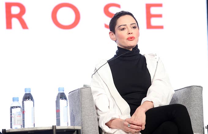 This is a photo of Rose McGowan.