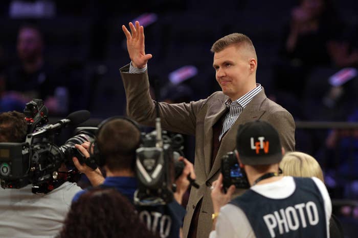 Kristaps Porzingis Knicks Mavs 2018