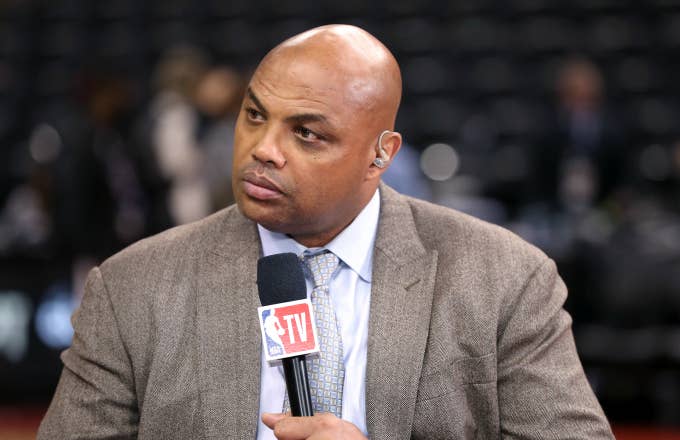 Charles Barkley provides commentary after Game One of the NBA Finals