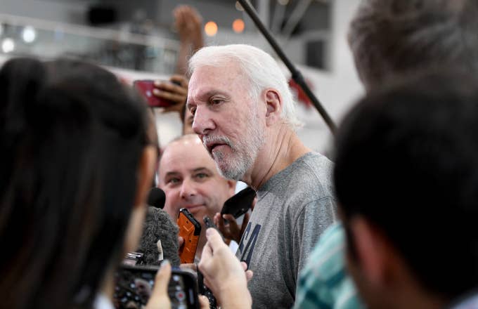 Head coach Gregg Popovich