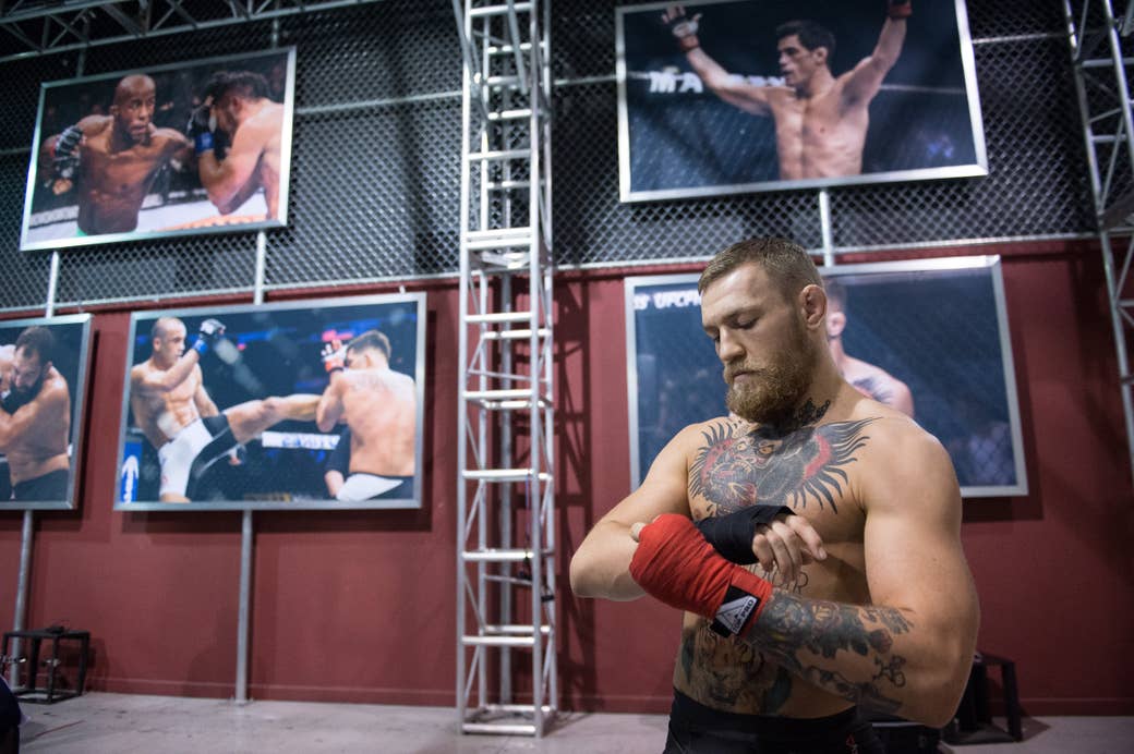 Conor McGregor UFC Gym Training 2017 Getty