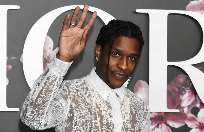 ASAP Rocky attends the photocall for Dior Pre Fall 2019 Men&#x27;s Collection.