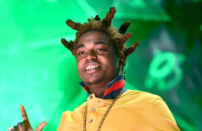 Rapper Kodak Black erforms onstage at the Rolling Loud Festival