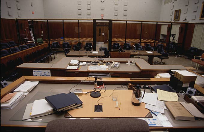 This is a photo of a court room.