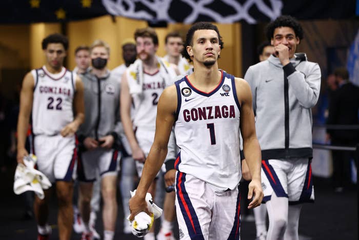 Jalen Suggs Gonzaga Baylor Halftime 2021