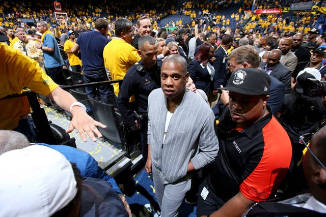 Jay Z at Game One of the 2017 NBA Finals
