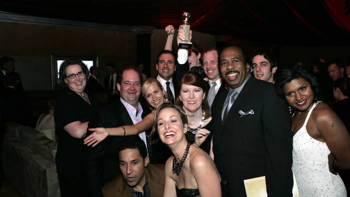 The cast of &#x27;The Office&#x27; during 2006 Golden Globes After Party.