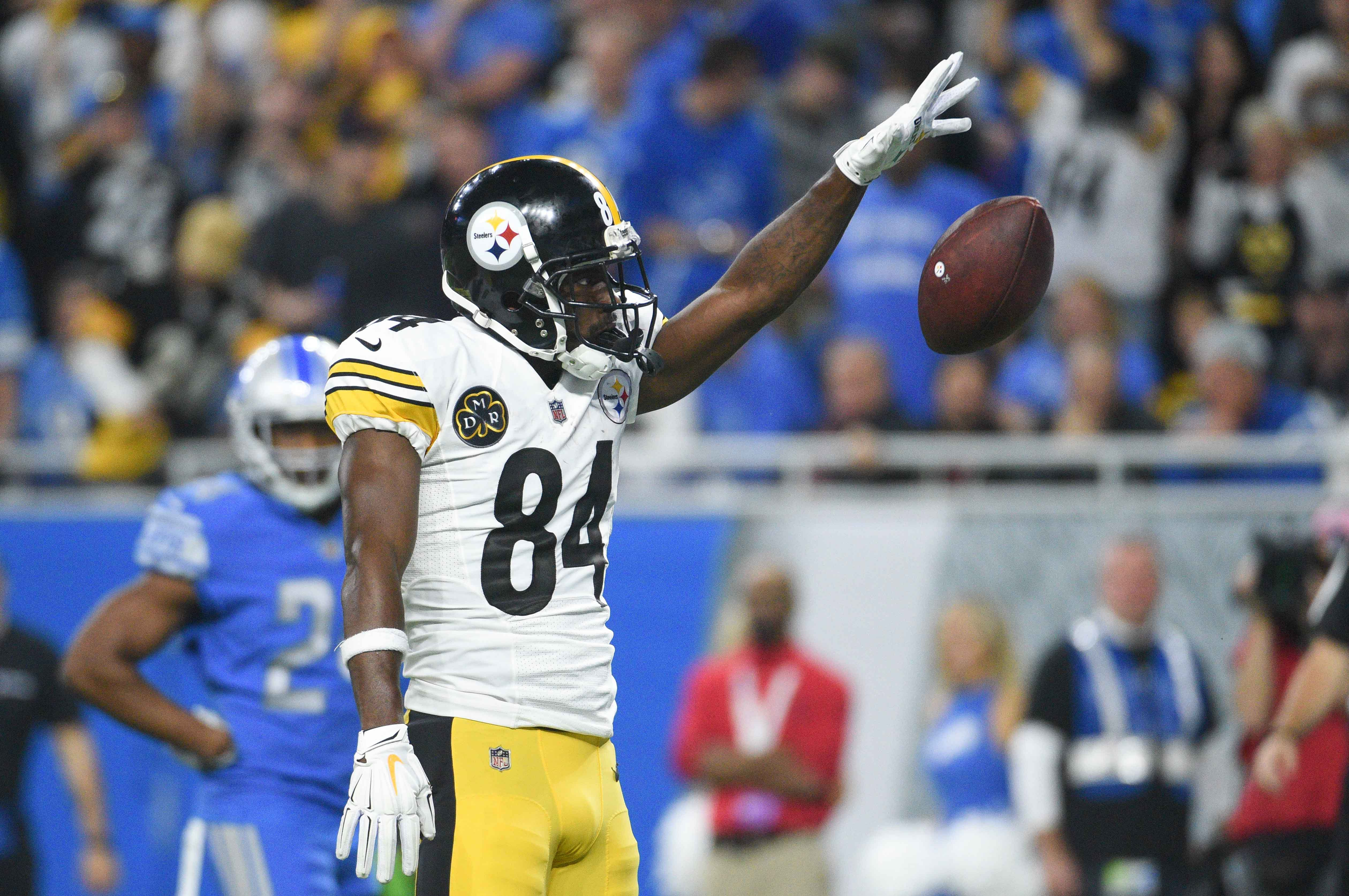 Antonio Brown Steelers Lions 2018