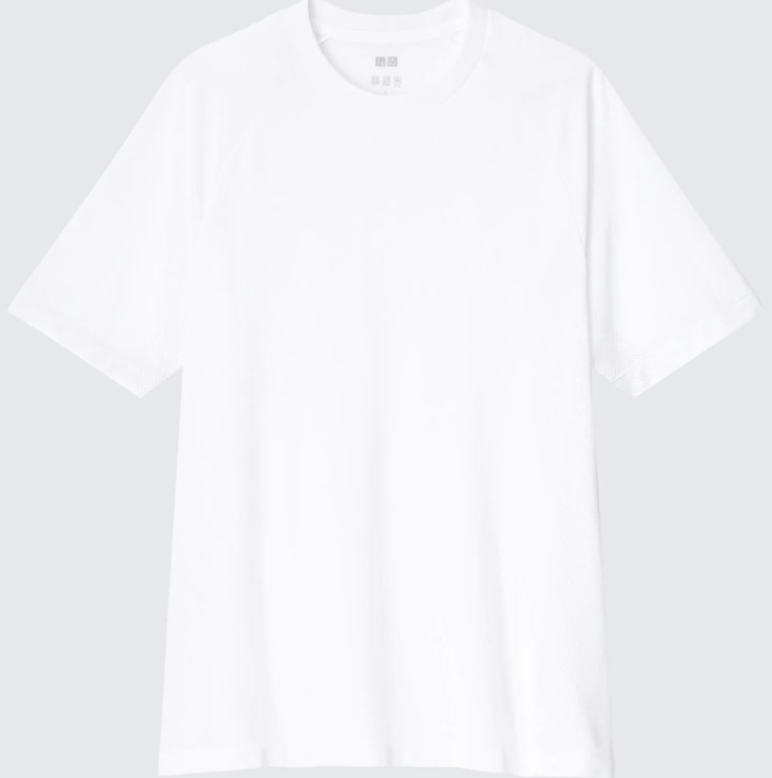 Uniqlo DRY EX Mapping Printed Crew Neck