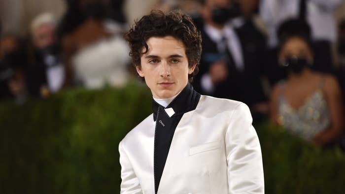 Timothée Chalamet attends 2021 Costume Institute Benefit - In America: A Lexicon of Fashion.